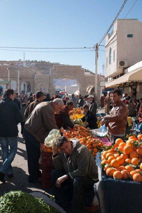 Il mercato all'aperto di Tataouine