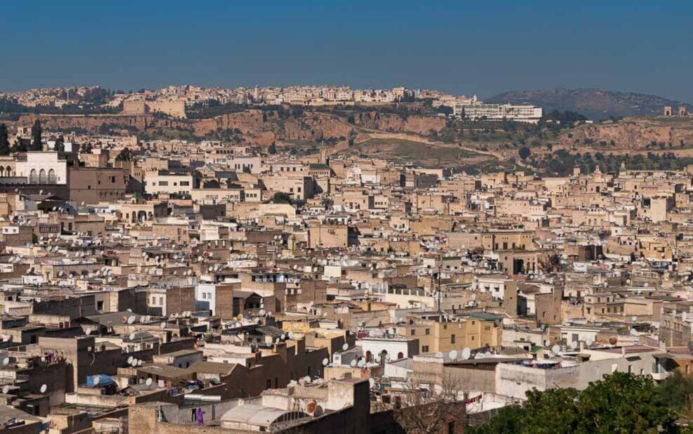 Fez Fès, panorama dall'alto della città santa del Marocco