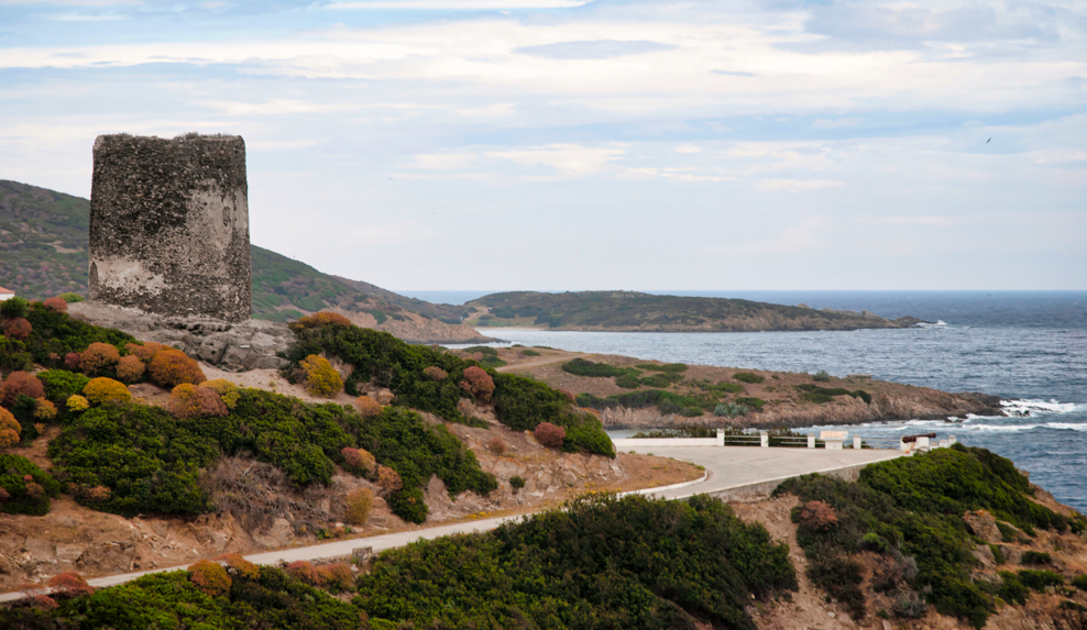 Una torre aragonese costruita in epoca spagnola all'Isola dell'Asinara