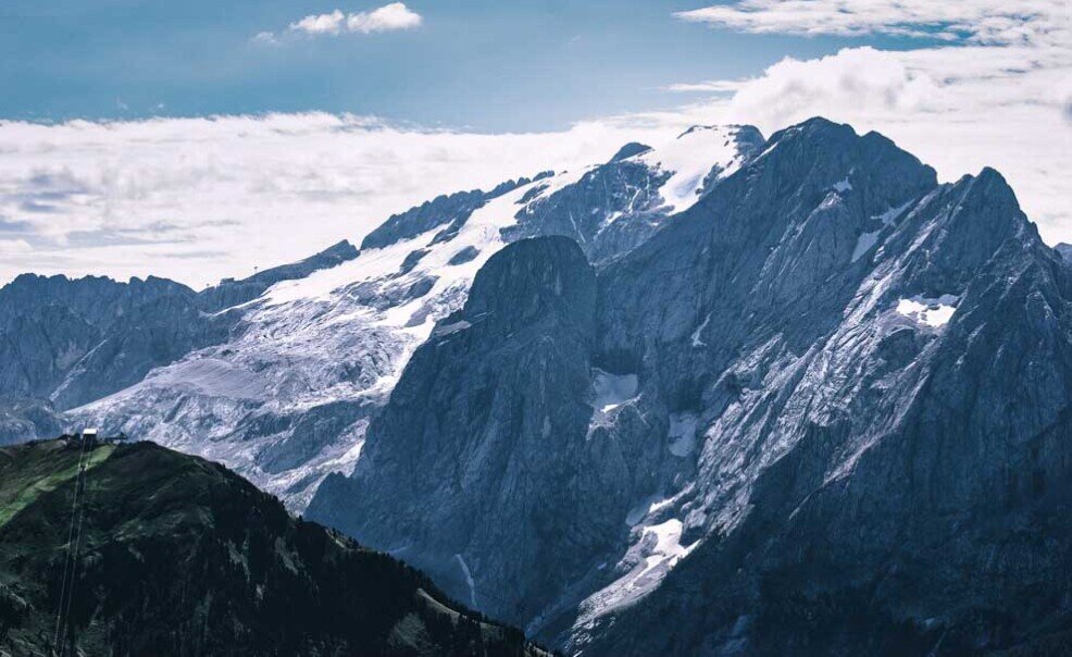 Cima della Marmolada Cima della Marmolada vista dal Passo Fedaia