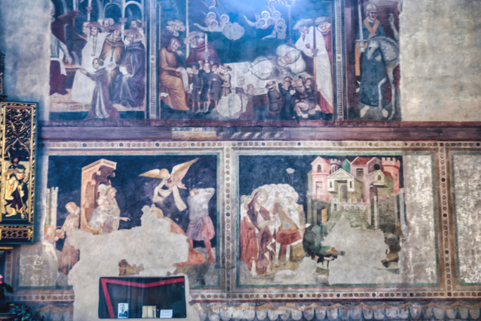 Bolzano, affresco del Duomo dedicato a Santa Maria Assunta