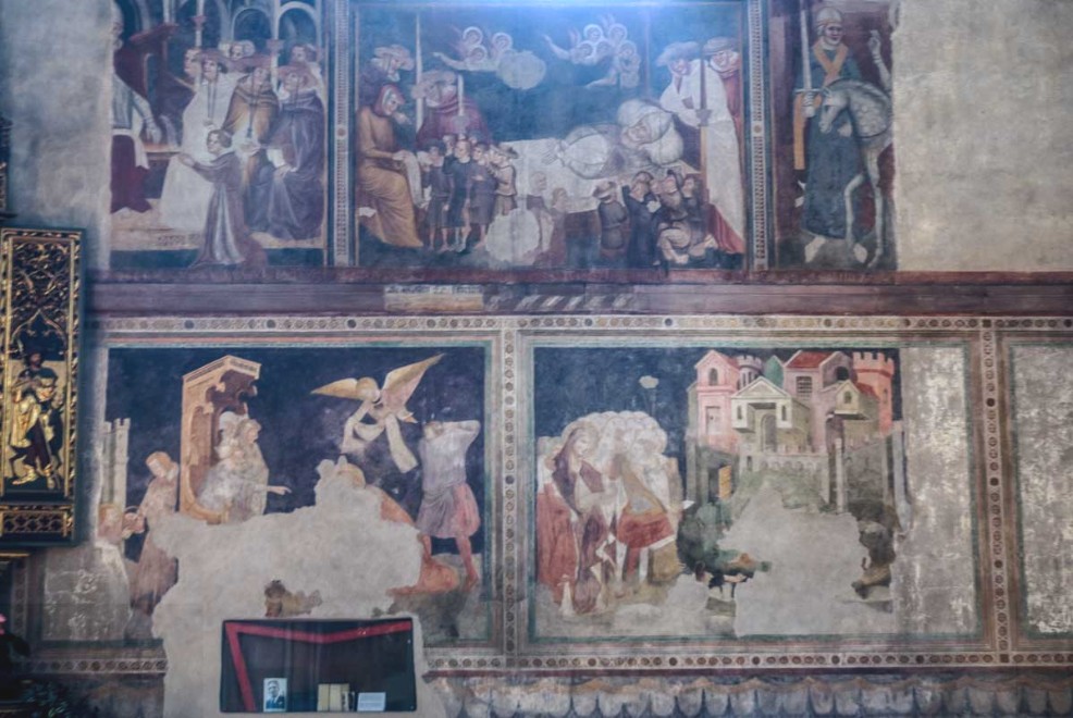Bolzano, affresco del Duomo dedicato a Santa Maria Assunta