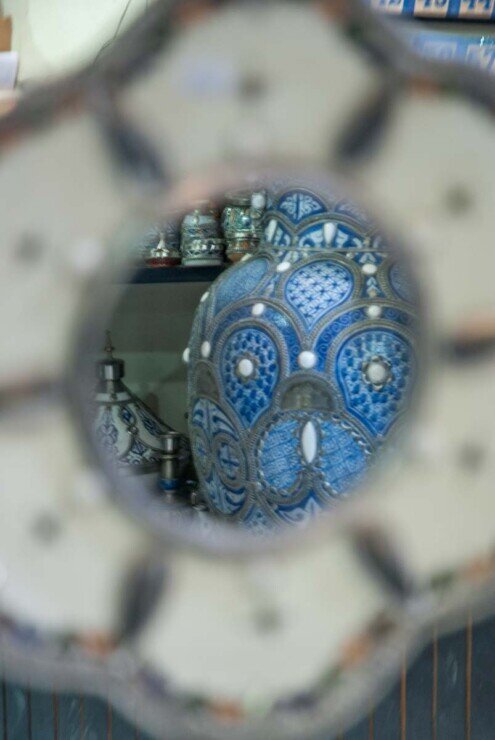 Fez Vaso decorato in ceramica