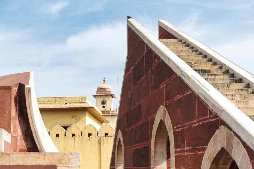 La scala di Samrat Yantra La scala che porta alla sommità di samrat yantra la più grande meridiana al mondo al jantar Mantar di delhi.