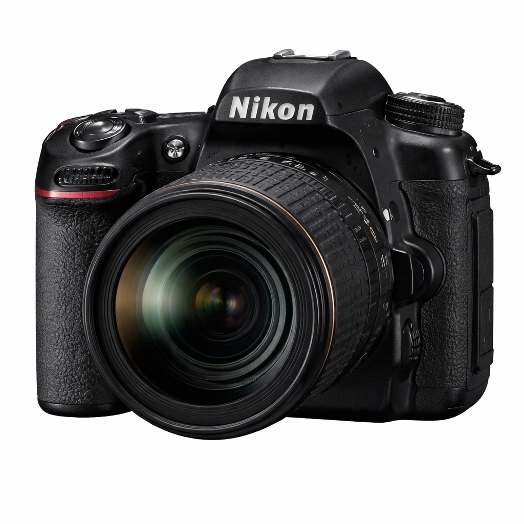 Corpo macchina fotografica su fondo scuro